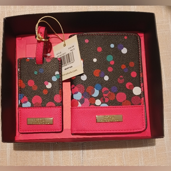 Trina Turk Accessories - Passport Cover & Luggage Tag Set. New
